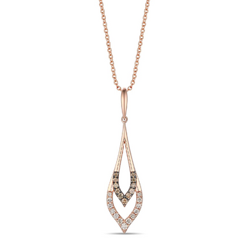 Rose Gold Nude Diamond Fashion Pendant